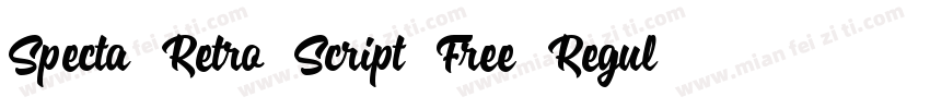 Specta Retro Script Free Regular字体转换
